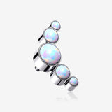 Implant Grade Titanium Internally Threaded Five Fire Opal Sparkle Top Part