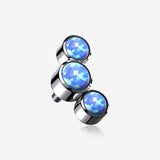 Implant Grade Titanium Internally Threaded Triple Fire Opal Sparkle Top Part