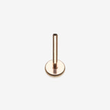 Implant Grade Titanium OneFit Threadless Rose Gold 4mm Base Flat Back Stud Labret Bar Part