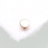 Detail View 2 of Implant Grade Titanium OneFit Threadless Rose Gold 4mm Base Flat Back Stud Labret Bar Part