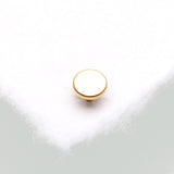 Detail View 2 of Implant Grade Titanium OneFit Threadless Golden Flat Back Stud Labret Bar Part