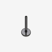 Implant Grade Titanium OneFit Threadless Blackline 4mm Base Flat Back Stud Labret Bar Part