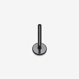 Implant Grade Titanium OneFit Threadless Blackline 4mm Base Flat Back Stud Labret Bar Part