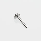 Detail View 1 of Implant Grade Titanium OneFit Threadless Heart Base Flat Back Stud Labret Bar Part