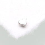 Detail View 2 of Implant Grade Titanium OneFit Threadless Heart Base Flat Back Stud Labret Bar Part