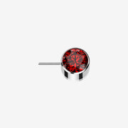 Implant Grade Titanium OneFit Threadless Bezel Set Sparkle Front Facing Part