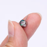 Detail View 2 of Implant Grade Titanium OneFit Threadless Bezel Set Sparkle Front Facing Part-Vitrail Medium