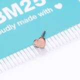 Detail View 3 of Implant Grade Titanium OneFit Threadless Rose Gold Heart Top Part