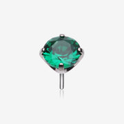 Implant Grade Titanium OneFit Threadless Prong Claw Set Sparkle Gem Top Part