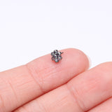 Detail View 2 of Implant Grade Titanium OneFit Threadless Brilliant Sparkle Flower Top Part-Vitrail Medium
