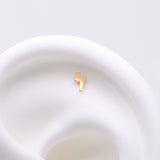 Detail View 1 of Implant Grade Titanium OneFit Threadless Golden Lightning Bolt Top Part