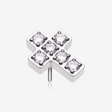 Implant Grade Titanium OneFit Threadless Multi-Gem Cross Top Part