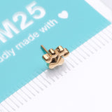 Detail View 4 of Pure24K Implant Grade Titanium OneFit Threadless Adorable Paw Top Part
