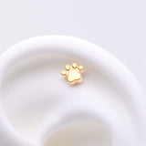 Detail View 1 of Implant Grade Titanium OneFit Threadless Golden Adorable Paw Top Part