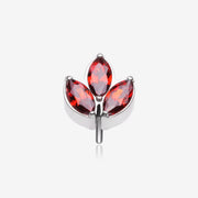 Implant Grade Titanium OneFit Threadless Triple Marquise Sparkle Leaflet Top Part