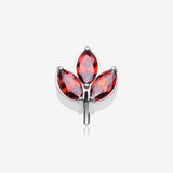 Implant Grade Titanium OneFit Threadless Triple Marquise Sparkle Leaflet Top Part