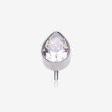 Implant Grade Titanium OneFit Threadless Teardrop Sparkle Top Part