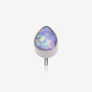 Implant Grade Titanium OneFit Threadless Fire Opal Teardrop Top Part