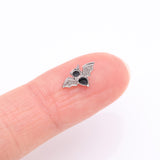 Detail View 2 of Implant Grade Titanium OneFit Threadless Flying Black Bat Top Part