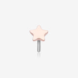 Implant Grade Titanium OneFit Threadless Rose Gold Star Top Part