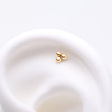 Detail View 1 of Pure24K Implant Grade Titanium OneFit Threadless Trinity Ball Bead Top Part