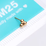 Detail View 4 of Pure24K Implant Grade Titanium OneFit Threadless Trinity Ball Bead Top Part