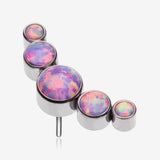 Implant Grade Titanium OneFit Threadless Journey Fire Opal Curve Top Part