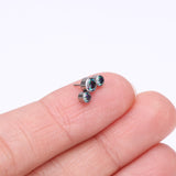 Detail View 2 of Implant Grade Titanium OneFit Threadless Journey Sparkle Trio Top Part-Vitrail Medium