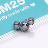 Detail View 3 of Implant Grade Titanium OneFit Threadless Journey Sparkle Trio Top Part-Vitrail Medium