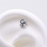 Detail View 1 of Implant Grade Titanium OneFit Threadless Bali Bauble Sparkle Top Part-Vitrail Medium