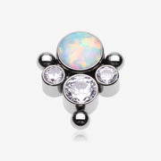 Implant Grade Titanium OneFit Threadless Bali Beaded Essence Fire Opal Sparkle Top Part