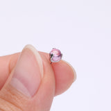 Detail View 2 of Implant Grade Titanium OneFit Threadless Prong Set Glass Ball Top Part-Pink