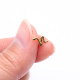 Detail View 2 of Pure24K Implant Grade Titanium OneFit Threadless Slithering Snake Top Part