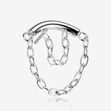 Implant Grade Titanium OneFit Threadless Double Chained Curved Bar Top Part