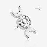 Implant Grade Titanium OneFit Threadless Goddess of Moon Sparkle Top Part