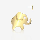 Implant Grade Titanium OneFit Threadless Golden Adorable Baby Elephant Top Part