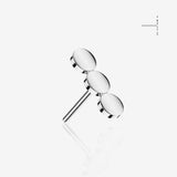 Implant Grade Titanium OneFit Threadless Triple Flat Circle Top Part