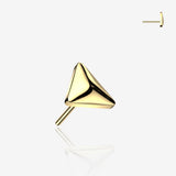 Implant Grade Titanium OneFit Threadless Golden Prism Triangle Top Part