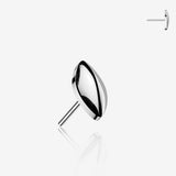 Implant Grade Titanium OneFit Threadless Rounded Marquise Top Part