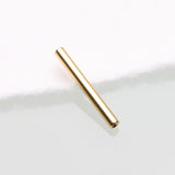 Detail View 1 of Implant Grade Titanium OneFit Threadless Golden Barbell Bar Part