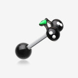 Adorable Cherry Acrylic Top Barbell Tongue Ring