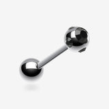 Aurora Gem Ball Steel Barbell Tongue Ring