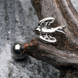 Detail View 1 of Classic Sparrow Steel Barbell-Steel
