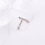 Detail View 1 of 2 Pcs of Assorted Color Pearlescent Luster Ball Nose Stud Package
