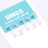 Detail View 3 of 5 Pcs of Bio-Flexible Push-Fit Top Retainer Labret Flat Back Stud Package
