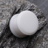 Detail View 1 of A Pair of Hypo-Allergenic Silicone O-Ring-White