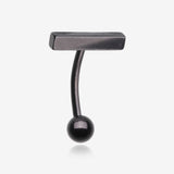 Blackline Modern Minimalist Rectangular Bar Steel Curved Barbell
