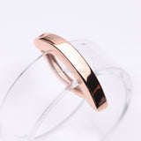 Detail View 1 of Rose Gold Sterling Silver Minimalist Curved Bar Clicker