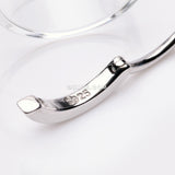 Detail View 3 of Sterling Silver Minimalist Curved Bar Clicker
