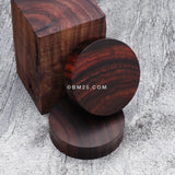 Detail View 3 of A Pair of Rosewood Double Flared Plug-Orange/Brown